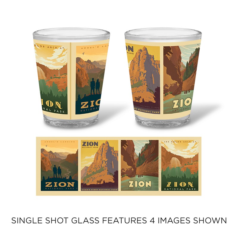 national park shot glasses