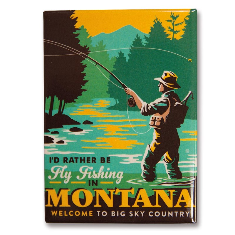 Montana Fly Fishing  American made magnets