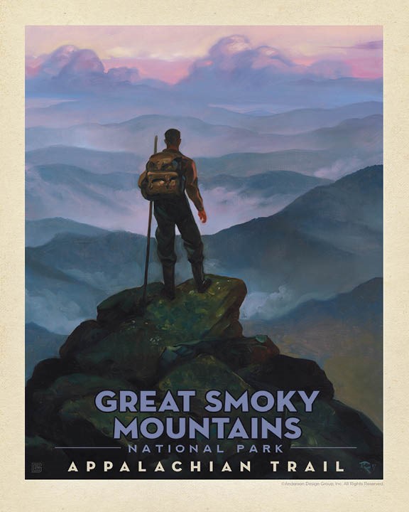 Great Smoky Apalahian Trail Print American made print