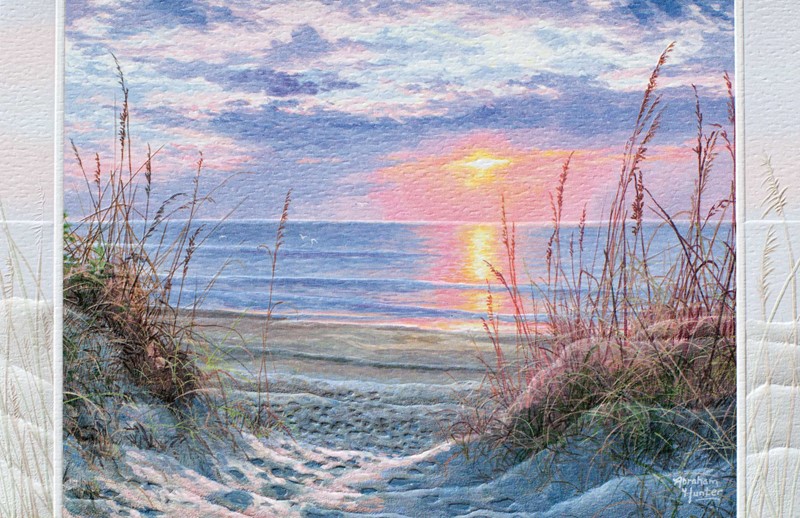 Myrtle Beach Sunrise in Beach Inspiration Greeting Cards