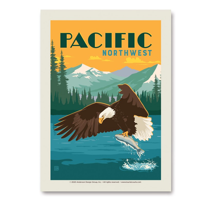 Pacific NW Fly Fishing Vert Sticker