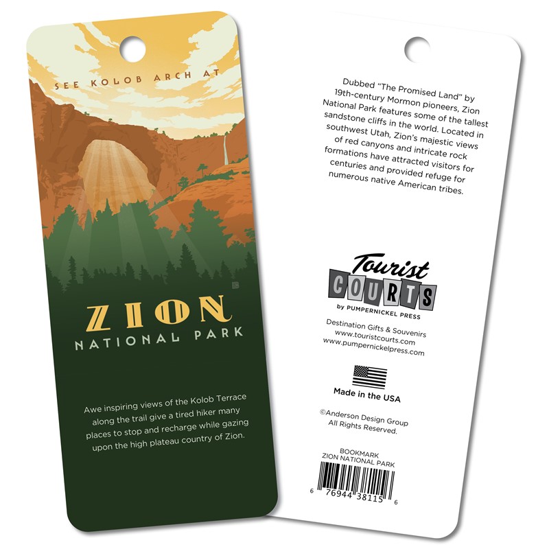 Zion National Park Bookmark | Bookmarks