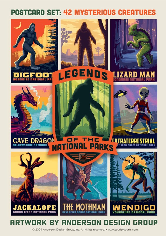 Legends of the NP Postcard Set | Printed in the USA