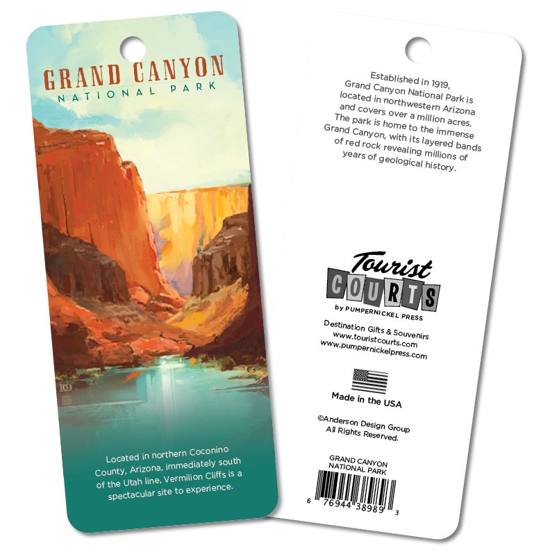 Grand Canyon National Park Vermilion Landscape Bookmark | Bookmarks