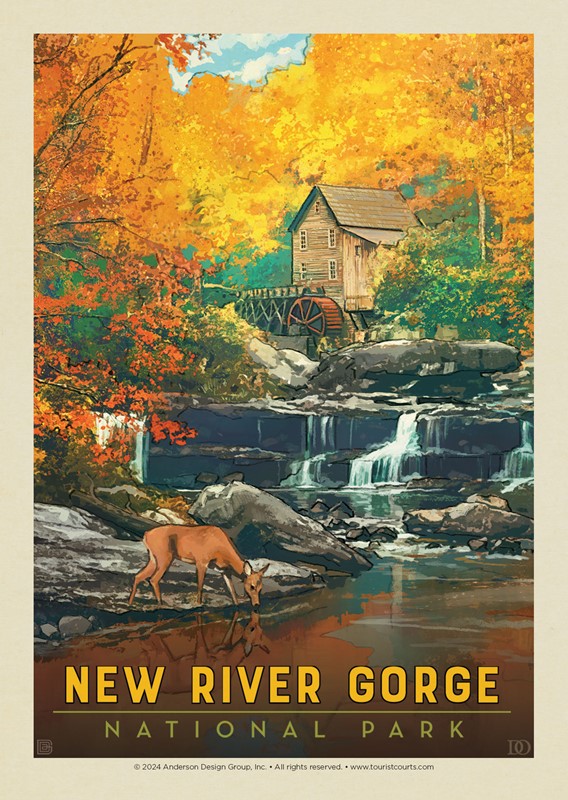 New River Gorge National Park & Preserve Fall Colors Postcard | USA Made