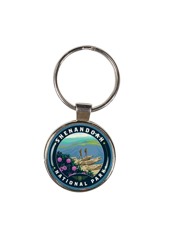 Shenandoah NP Hawksbill Mountain Dome Key Ring | American Made