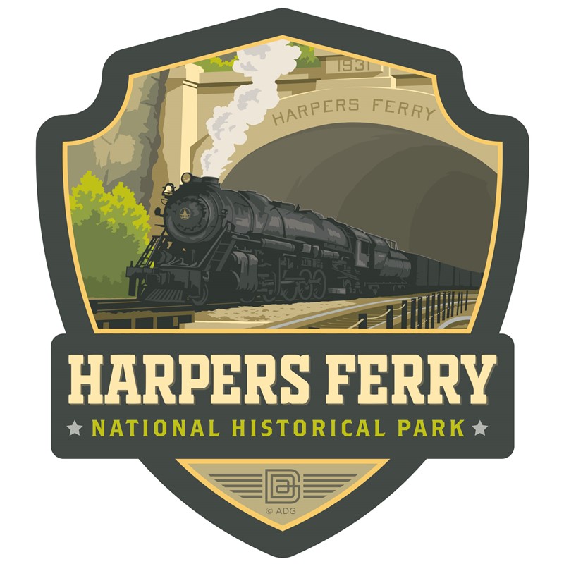Harpers Ferry WV Emblem Sticker | American Made
