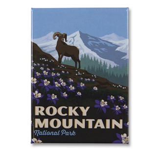 Rocky Mountain Majestic Magnet | Metal Magnet
