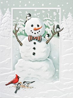 Jolly Snowman | American made Christmas cards