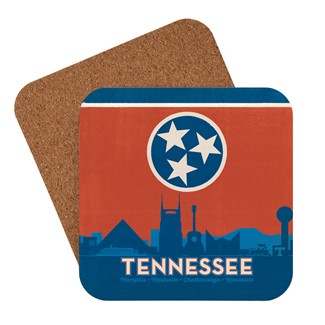 State Flag Cities of Tennessee | American made coaster