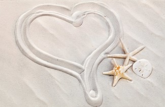 Heart of Sand | Wedding greeting cards