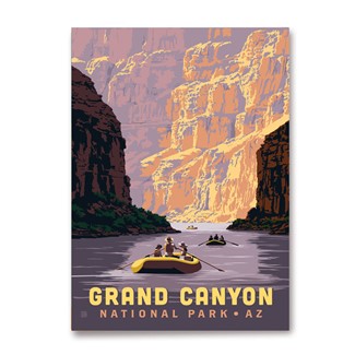 Grand Canyon River Rafting Magnet| American Made Magnet
