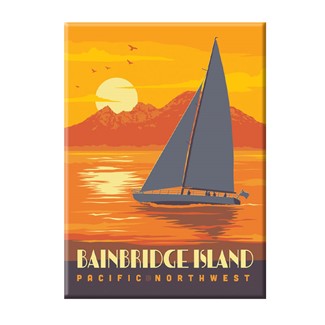 Pacific North West Bainbridge Island Magnet | American Made Magnet