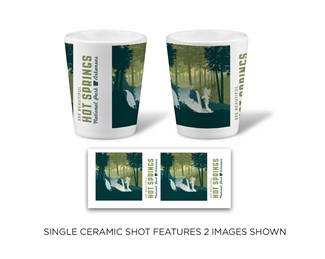 Hot Springs NP Ceramic Shot | Printed in the USA