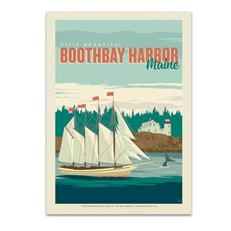 ME Boothbay Harbor | Postcard