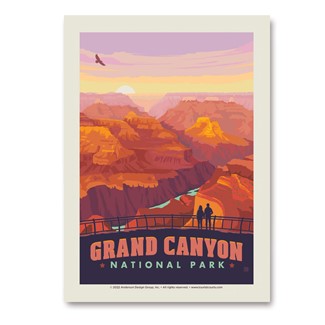 Grand Canyon NP Mather Point Sunset | Vertical Sticker