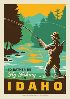 I'd Rather Be Fishing in Idaho Postcard | Postcard