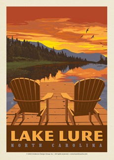 Lake Lure NC Dockside Chairs Postcard | Postcard