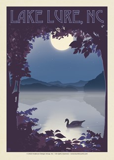 Lake Lure NC Midnight Waters Postcard | Postcard