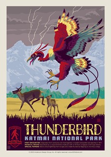 Katmai NP Thunderbird Legends Postcard | Postcard