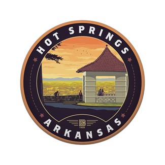 Hot Springs NP Overlook | Circle Magnets