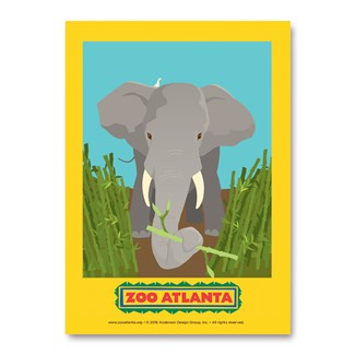 Atlanta Zoo Elephant | Vertical Sticker