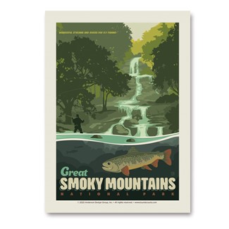 Great Smoky Mountain NP Speckled Trout| Vertical Sticker