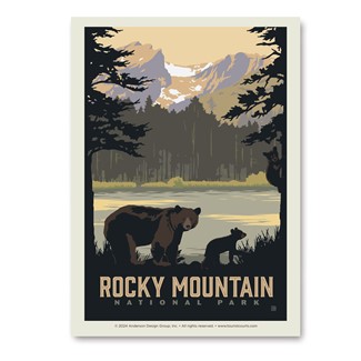 Rocky Mountain NP Sprague Lake | Vertical Sticker