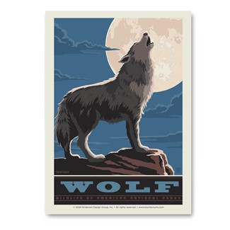 Wildlife Wolf| Vertical Sticker