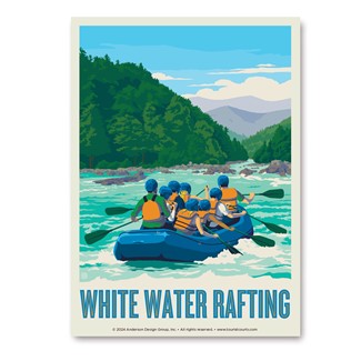White Water Rafting Vert Sticker | Vertical Sticker