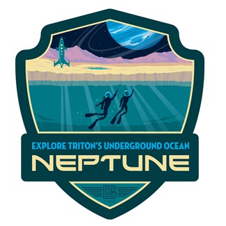 Neptune Scuba Diving on Triton Emblem Sticker| Made in the USA