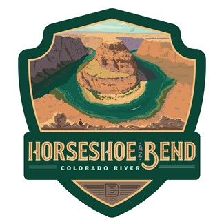 Horseshoe Bend AZ Emblem Sticker| American Made