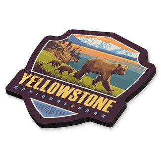 Yellowstone NP Yellowstone Lake Emblem WM| American Made