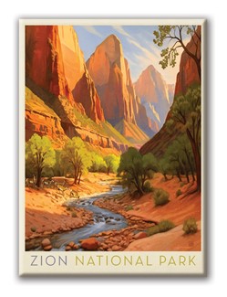 Zion NP Pronghorn Antelopes Magnet| National Park themed magnets