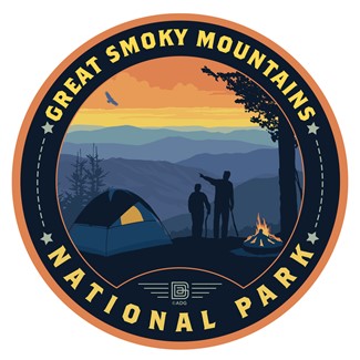 Great Smoky Mountains NP Back Country Camping Circle Sticker| American Made