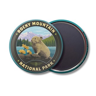 Rocky Mountain NP Pika Circle Magnet
