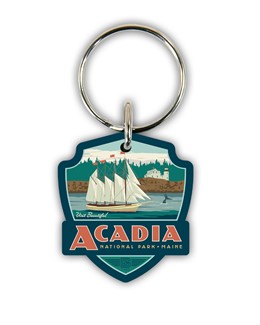 Mount Rainier WA Keychain Mountains Wood Keyring Washington National P –  Happy Wood Products