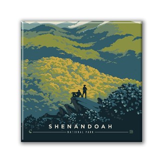 Shenandoah NP Blue Ridge Beauty Square Magnet