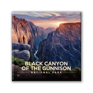 Black Canyon of the Gunnison NP River View Square Magnet