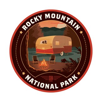 Rocky Mountain NP Nature Lovers Circle Sticker