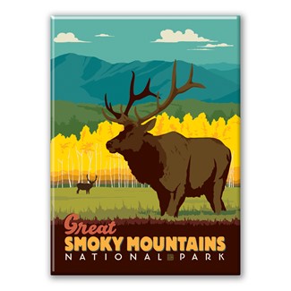 Great Smoky Mountains Elk Magnet