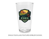 Zion NP 100 Emblem Pub Glass