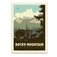 Rocky Mountain NP Bears Postcard