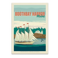 ME Boothbay Harbor Postcard