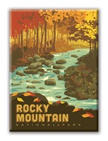 Rocky Mountain NP Creek Magnet