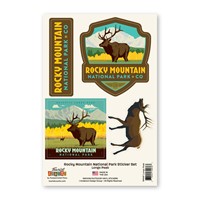 Rocky Mountain NP Longs Peak Sticker Set