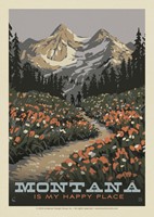 MT Is My Happy Place Postcard