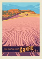 Kanab UT Coral Pink Sand Postcard