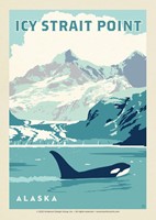 Icy Strait Point AK Orca Postcard