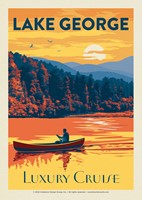 Lake George CA Luxury Cruise Postcard